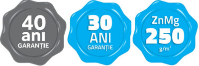 Până la 40 ani garanție Până la 40 ani garanție